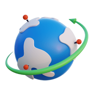 illustration globe address section